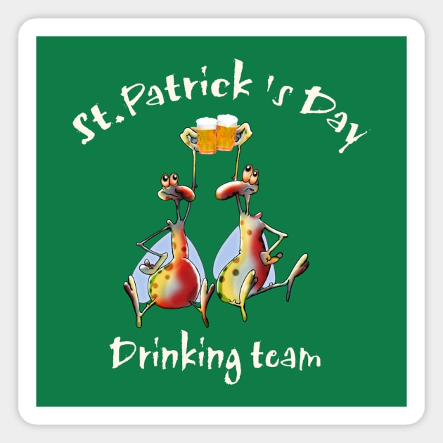 St. Patrick's Day Drinking Team 2 Magnet by Glukoejik